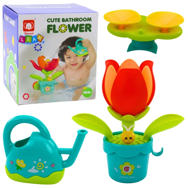 Jouet de bain interactif Fleur avec arrosoir