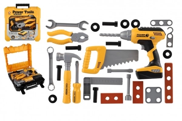 Ensemble d'outils pour enfants avec perceuse AKU