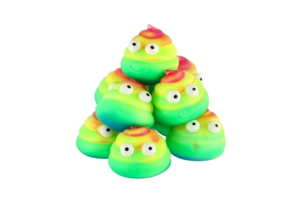 Boule de caca antistress slime à presser 7cm en sachet 12 pièces en boîte