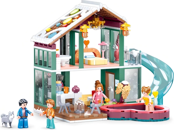 Sluban Happy Diary – chalet d’hiver pour les vacances