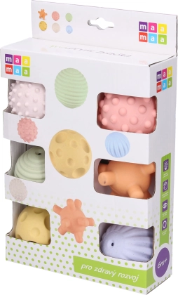 Maamaa balles souples à couinement, lot de 6 pièces, 5,5 cm