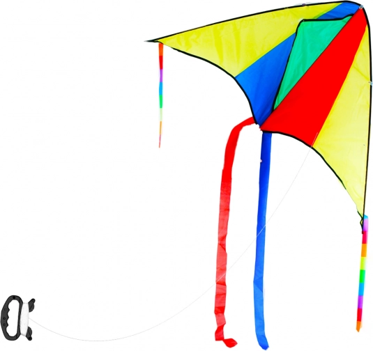 Cerf-volant coloré 110 × 63 cm avec poignée