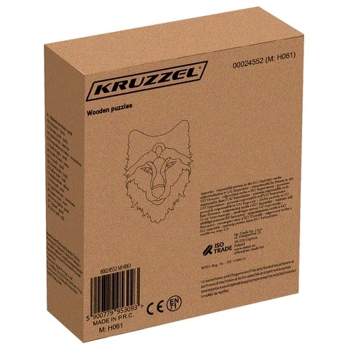 Puzzle en bois krüzzel Loup