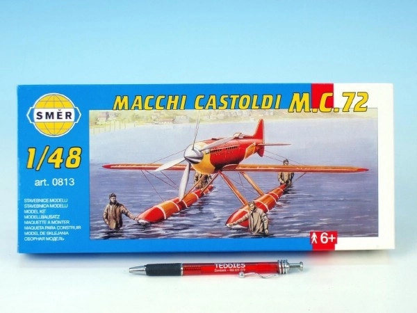 Modèle Macchi Castoldi M.C.72 1:48 17,5x19cm dans une boîte 31x13,5x3,5cm
