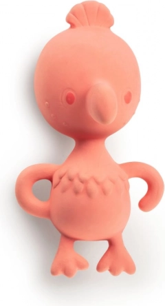 LILLIPUTIENS hochet flamant rose Anaïs en caoutchouc naturel, dès 3 mois