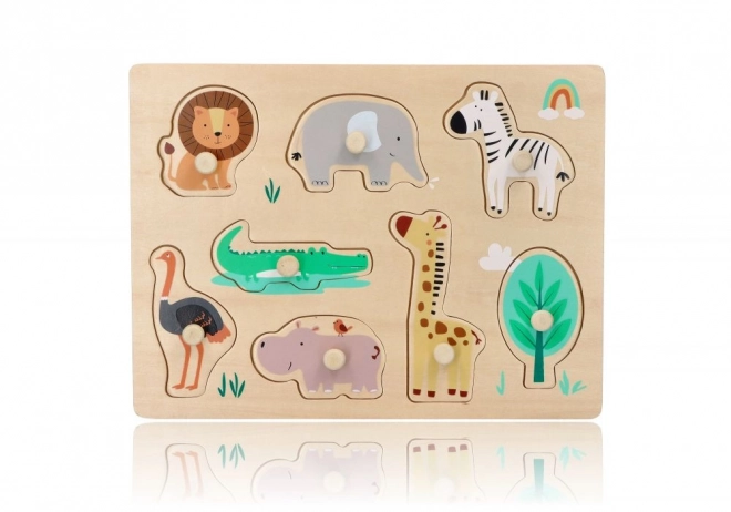 Puzzle en bois avec poignées Safari