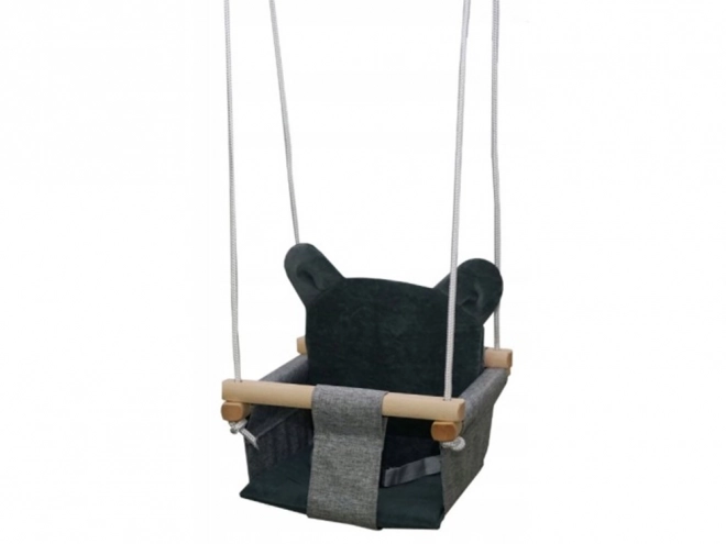 Balançoire pour enfants avec siège en bois