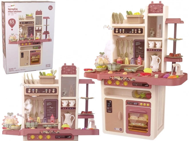 Cuisine pour enfants avec eau, vapeur et sons - 65 accessoires