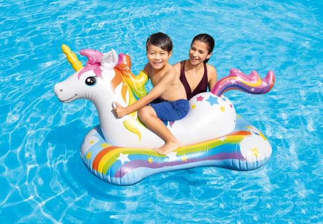 Licorne gonflable avec poignées