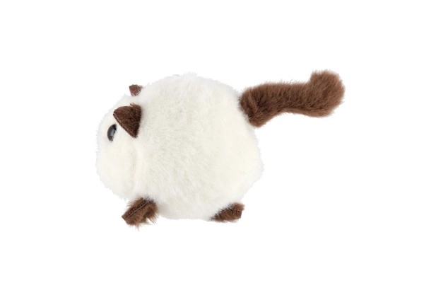 Chat en peluche extensible avec grelot 10 cm