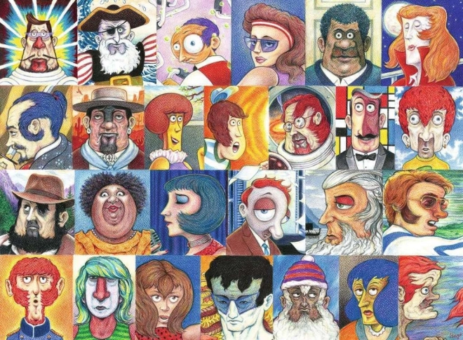 Puzzle Ravensburger abécéda dans les visages 500 pièces