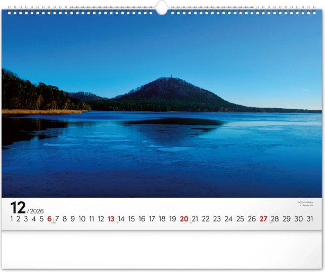 Calendrier mural Panoramata Tchèque 2026