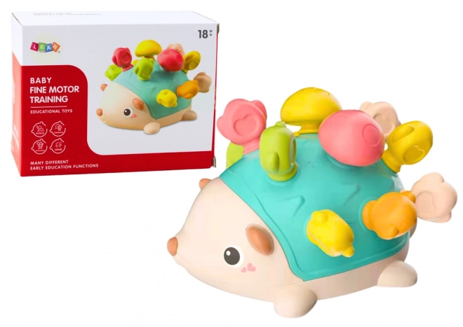 Hérisson sensoriel pour bébés avec bâtonnets colorés
