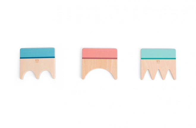 Outils en bois pour créer des motifs dans le sable - 3 pièces