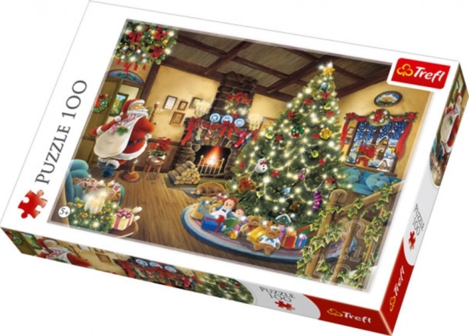 TREFL Puzzle Père Noël et arbre de Noël 100 pièces