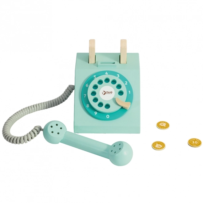 Téléphone en bois classique pour enfants