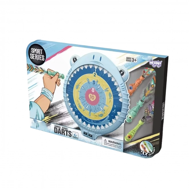 Ensemble de jeu de fléchettes magnétiques Requin Joyeux