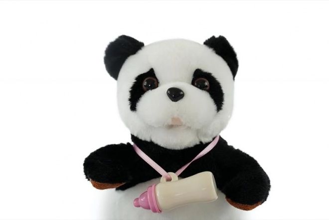 Panda interactive avec biberon