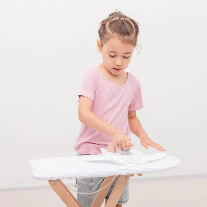 Planche à repasser et fer à repasser pour enfants en bois