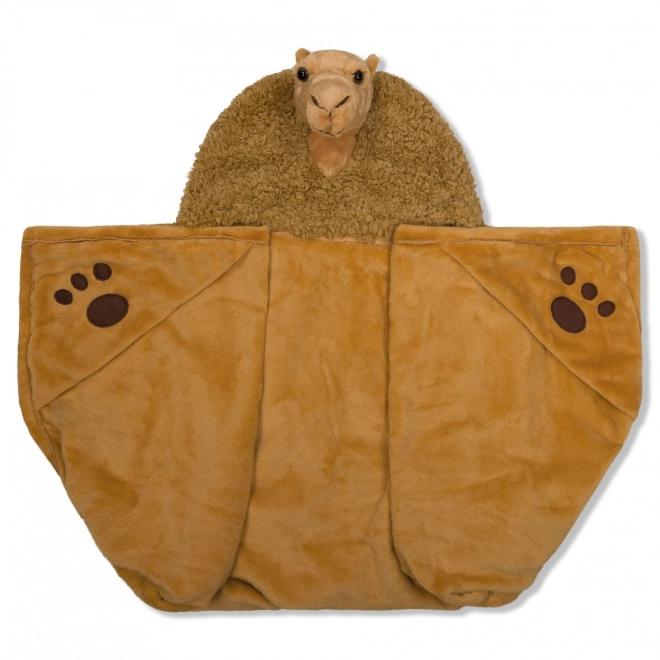 Couverture chauffante à capuche Chameau de Cozy Noxxiez