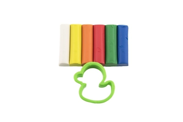 Modéline/Plastiline NARA 50g 6 pcs avec emporte-pièce 4 types sur carte 9,5x14cm