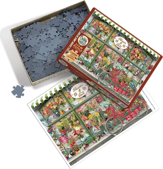 Puzzle Magasin de Fleurs et Cactus Gâteaux Manipulation Facile 275 Pièces
