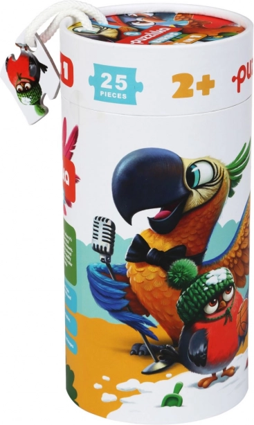 Puzzlika Oiseaux 5 en 1 puzzle pour enfants 25 pièces