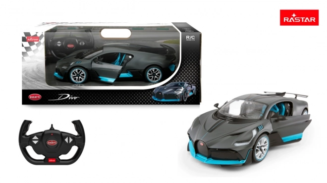Modèle argenté Bugatti Divo RASTAR 1:14 voiture télécommandée