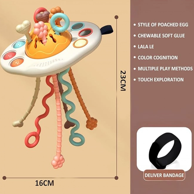 Woopie jouet sensoriel Montessori hochet de dentition UFO