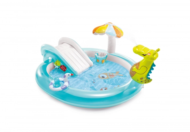 Piscine gonflable pour enfants avec toboggan INTEX