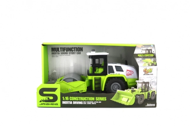 Rouleau de construction vert avec effets