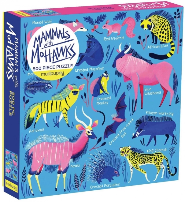 Puzzle Mammifères 500 pièces de Mudpuppy