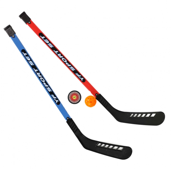 Bâtons de hockey avec balle et palet