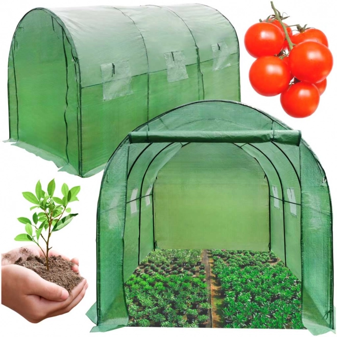 Serre de jardin en film 3x2x2 m