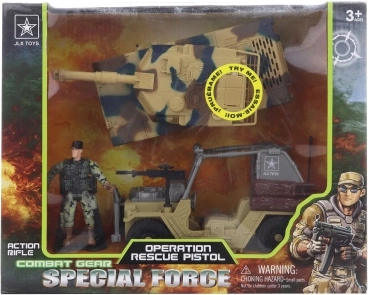 Coffret militaire avec char à piles