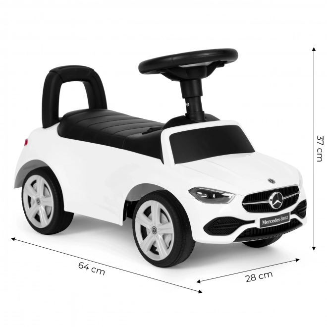 Voiture pour enfants Mercedes C CLASS volant interactif blanc