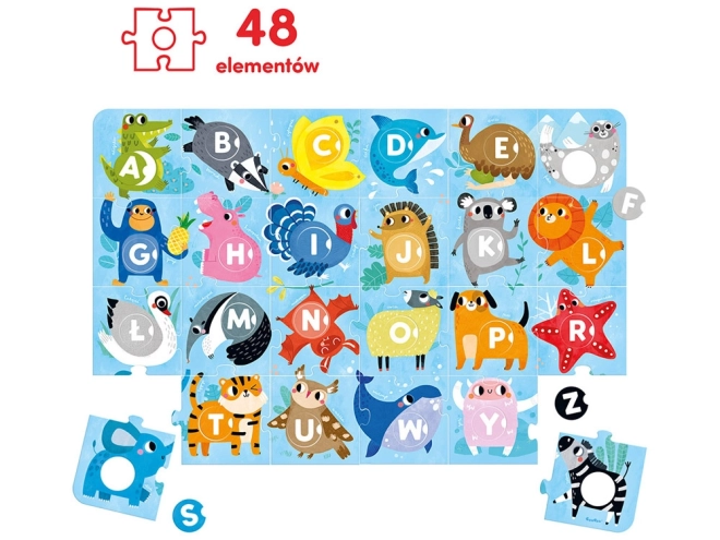 CzuCzu grands puzzles avec trou Alphabet