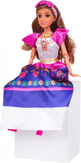 De beaux longs cheveux et un serre-tête