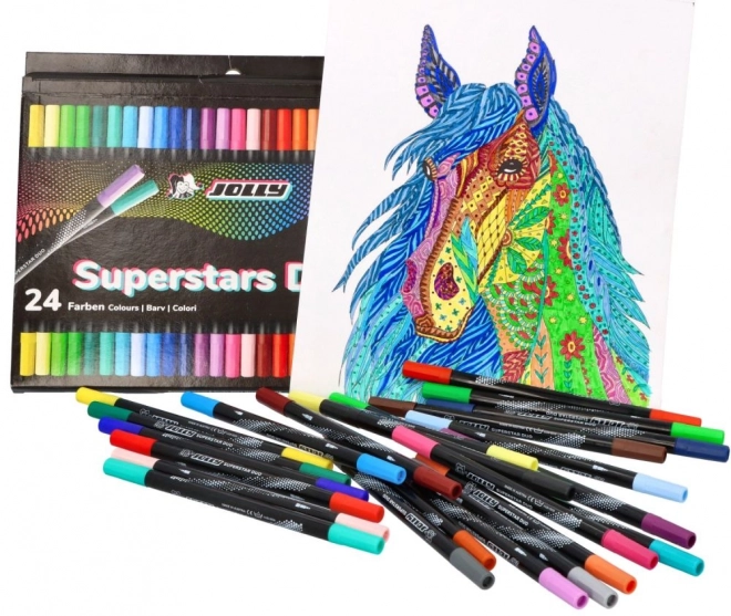 Marqueurs recto-verso Next Gen 24 couleurs