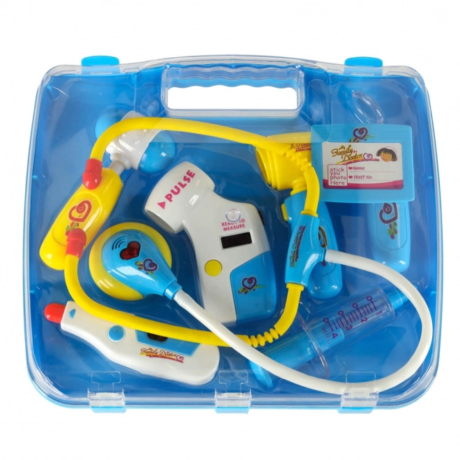 Ensemble de docteur pour enfants dans une valise - bleu
