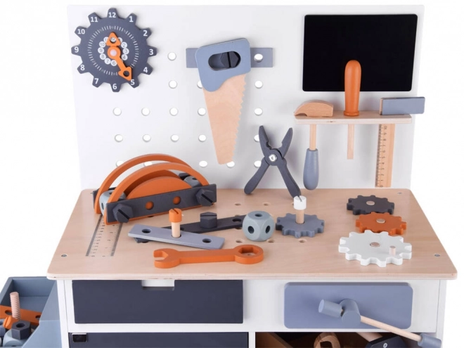 Ensemble d'atelier en bois pour enfants avec outils