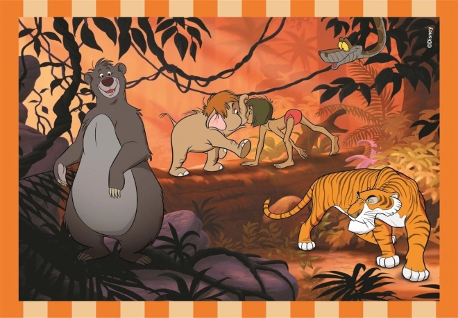 Puzzle 4v1 Super Color Disney Classique