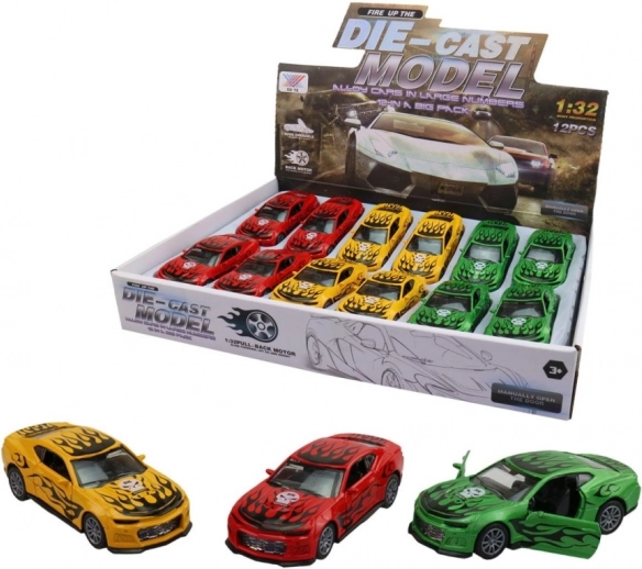 Voiture de course en métal avec portes ouvrantes