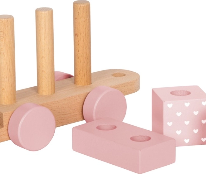 Petit train en bois rose Small Foot