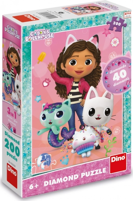 Puzzle ludique 200 pièces avec diamants