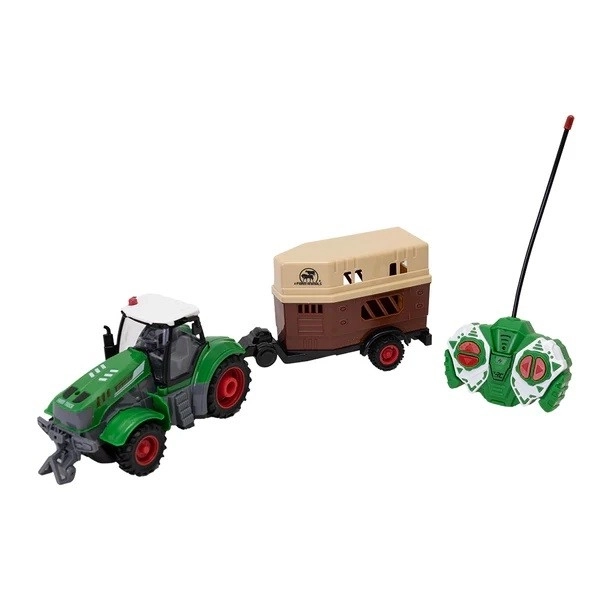 Tracteur R/C avec remorque à chevaux