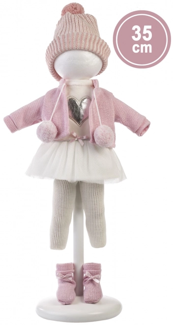Llorens 535S SARA - poupée réaliste avec corps en tissu souple - 35 cm