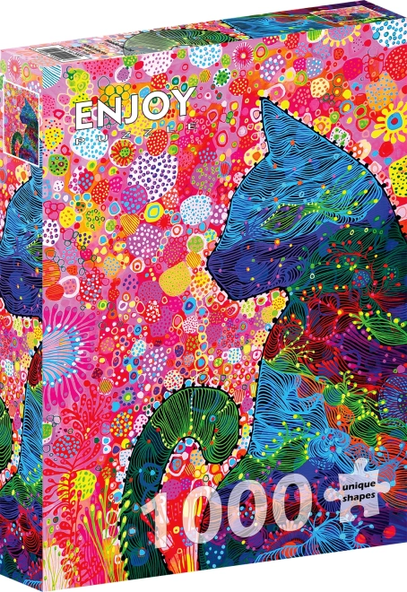 Puzzle Chat Pensif 1000 pièces