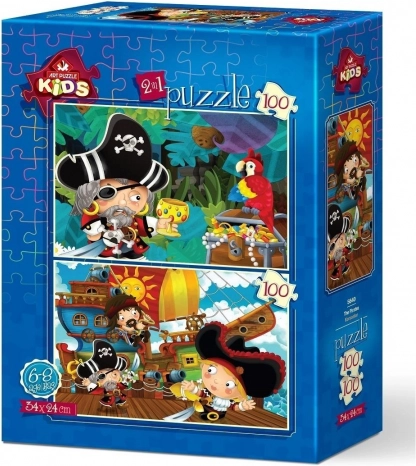 Puzzle Pirates 2×100 pièces