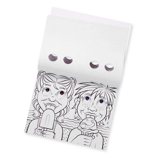 Livre de coloriage avec des yeux de personnage